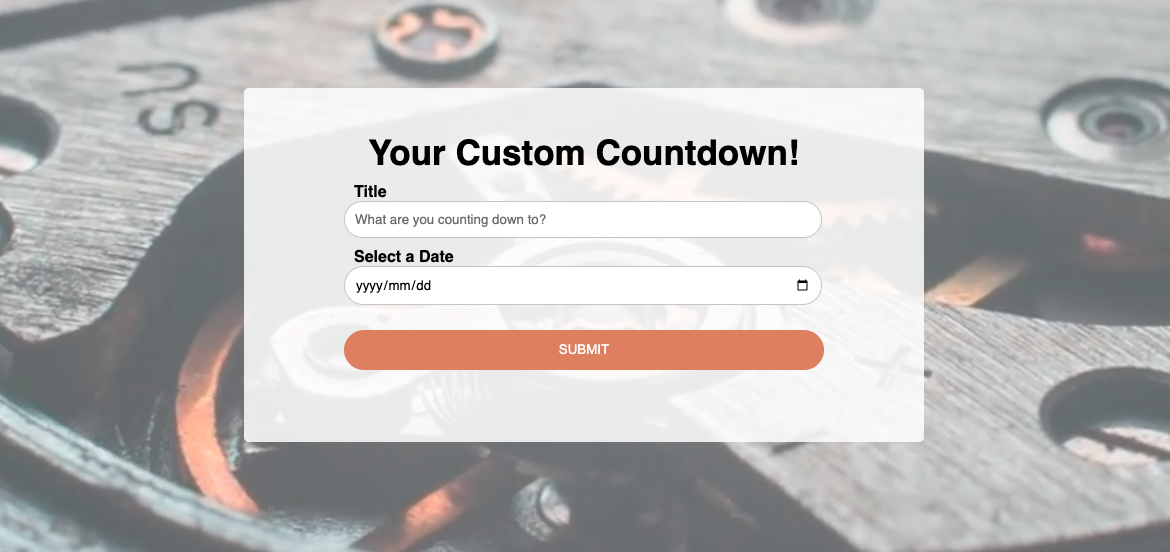 Custom-Countdown